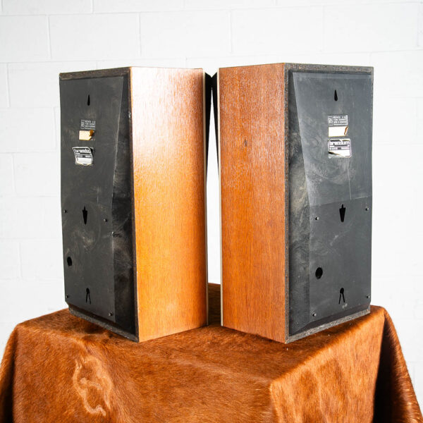 Mid Century Danish Modern Speakers Set Oak Bang & Olufsen Beovox S 35 Model 6311 - Image 5