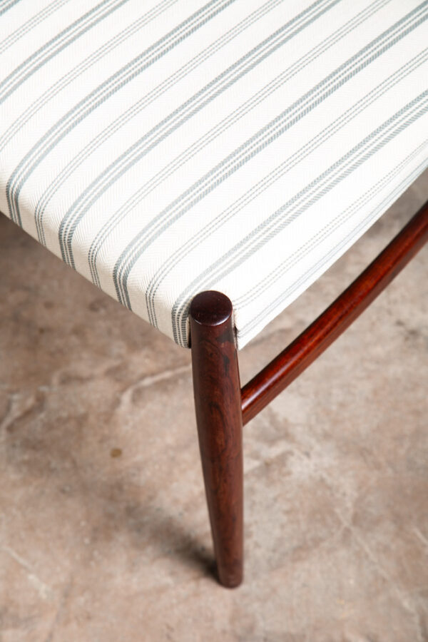 Mid Century Danish Modern Dining Chair Set 6 Rosewood Schou Andersen Ladder Back - Image 11