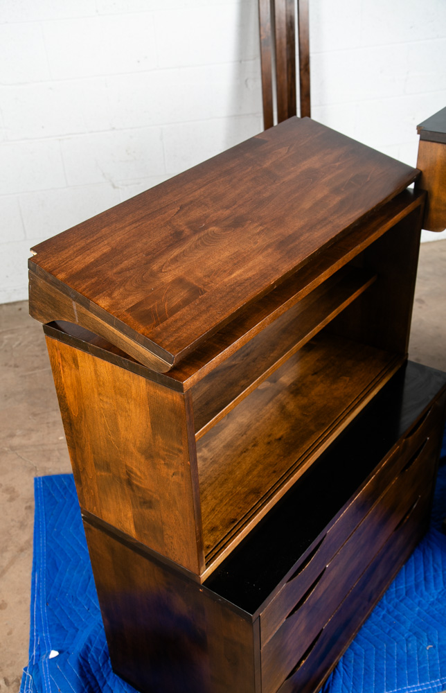 Mid Century Modern Wall Unit 3 Bay Kopenhavn Shelving Modular Desk Mcm Black #1 - Image 11