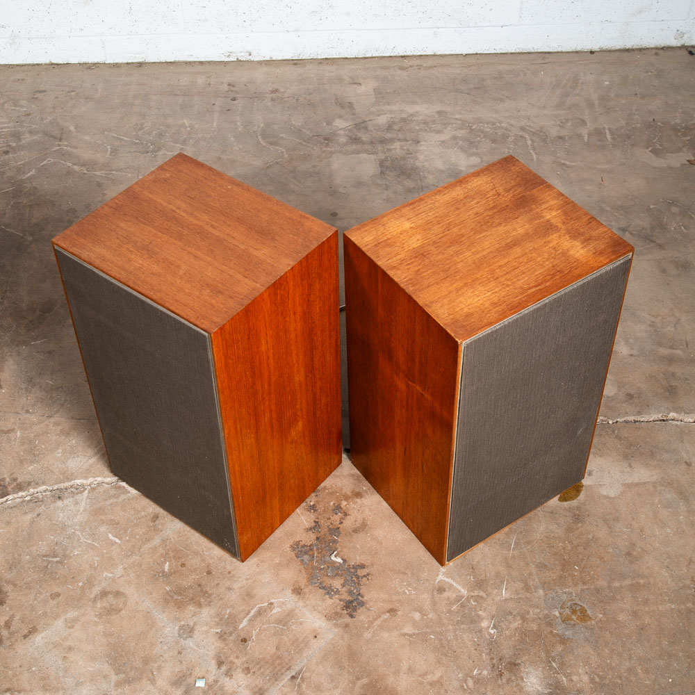 Mid Century Modern Speakers Set Scan Dyna A-25 Teak Vintage Hifi Audiophile Mcm - Image 5