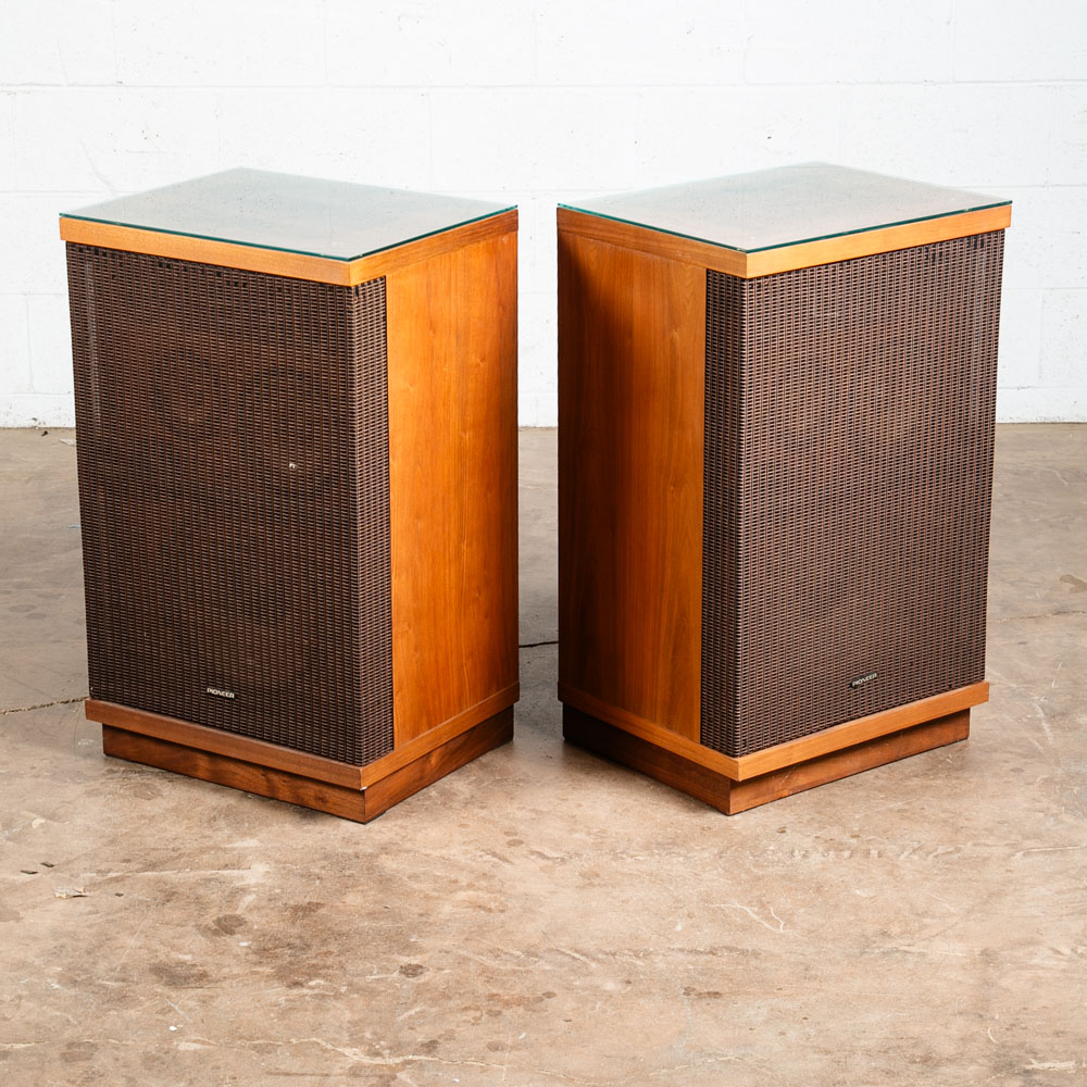 Mid Century Modern Vintage Speakers Pioneer CS-A770 Pair Walnut FB
