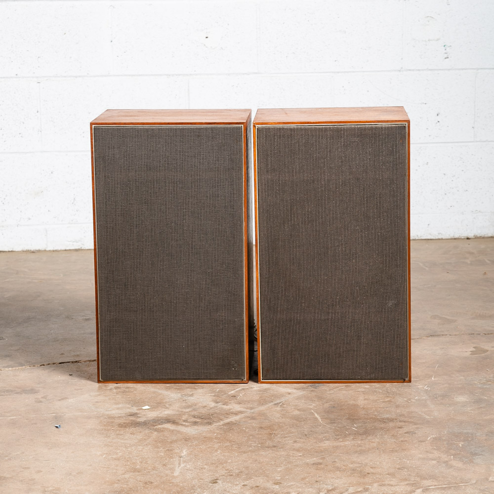 Mid Century Modern Speakers Set Scan Dyna A-25 Teak Vintage Hifi Audiophile Mcm - Image 2