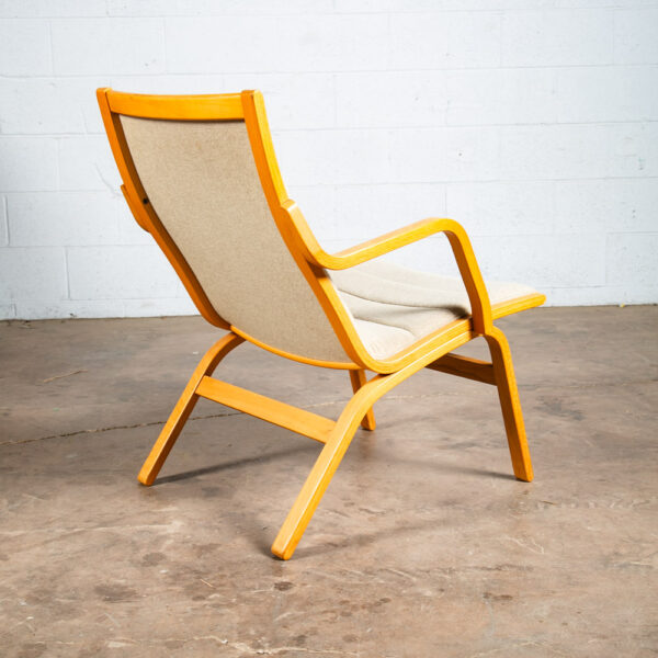 Mid Century Danish Modern Lounge Chair Armchair White Finn Ostergaard Denmark - Image 3
