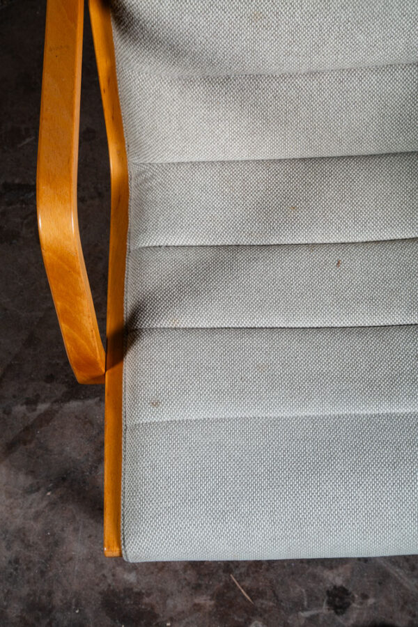 Mid Century Danish Modern Lounge Chair Armchair White Finn Ostergaard Denmark - Image 6