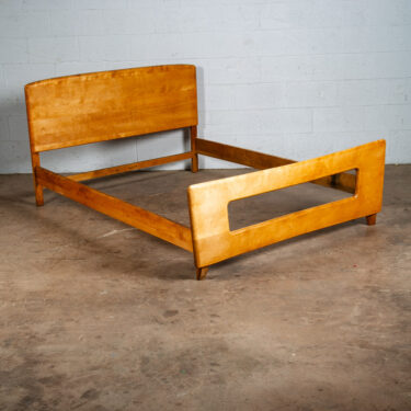 Mid Century Modern Headboard Bed Frame Full Heywood Wakefield Solid Maple Mcm