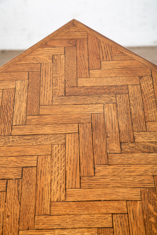 Mid Century Modern Dining Table Solid Oak Rectangular Kitchen Butcher Block Mcm - Image 9