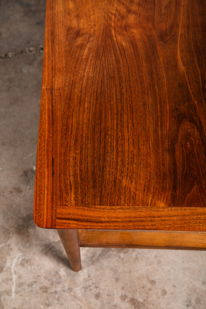 Mid Century Modern End Tables Side Lane Square Walnut Low Cube Nightstands Mcm - Image 8