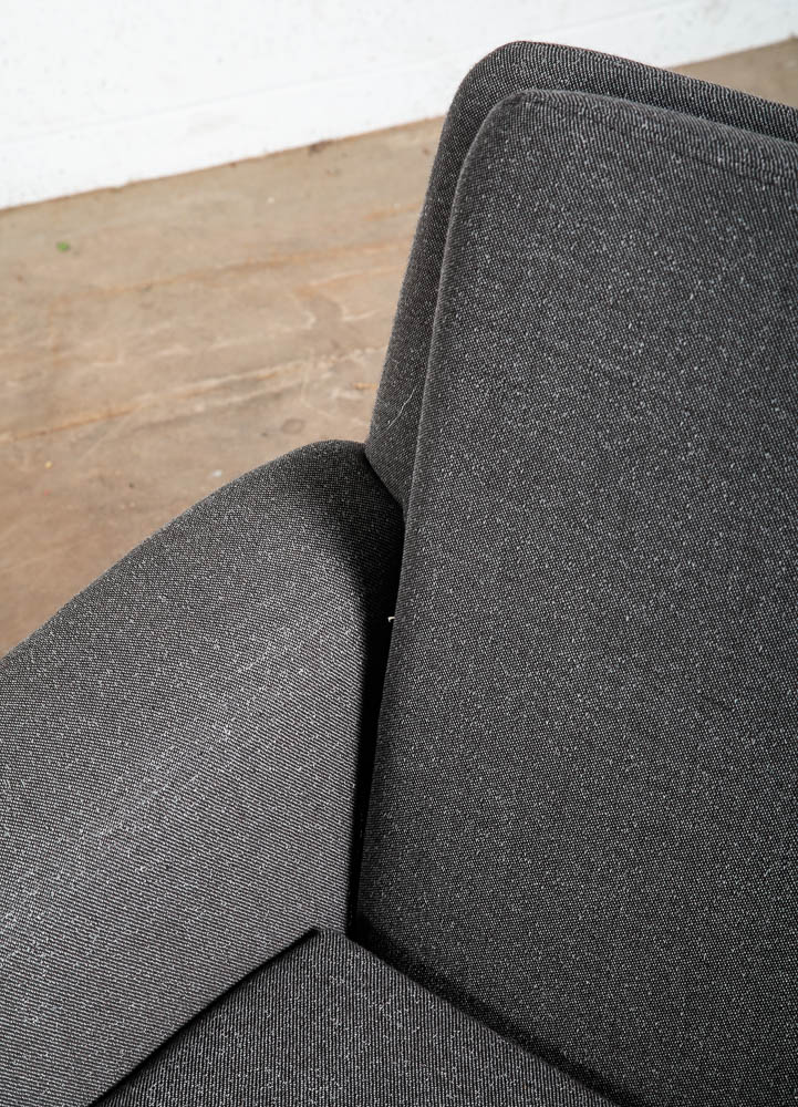 Mid Century Danish Modern Lounge Chair Fritz Hansen Soren Arm Low Dark Grey Mcm - Image 11