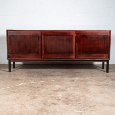Mid Century Danish Modern Credenza Sideboard Mahogany Locking Kai Winding Brass