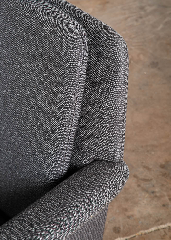 Mid Century Danish Modern Lounge Chair Fritz Hansen Soren Arm Low Dark Grey Mcm - Image 10