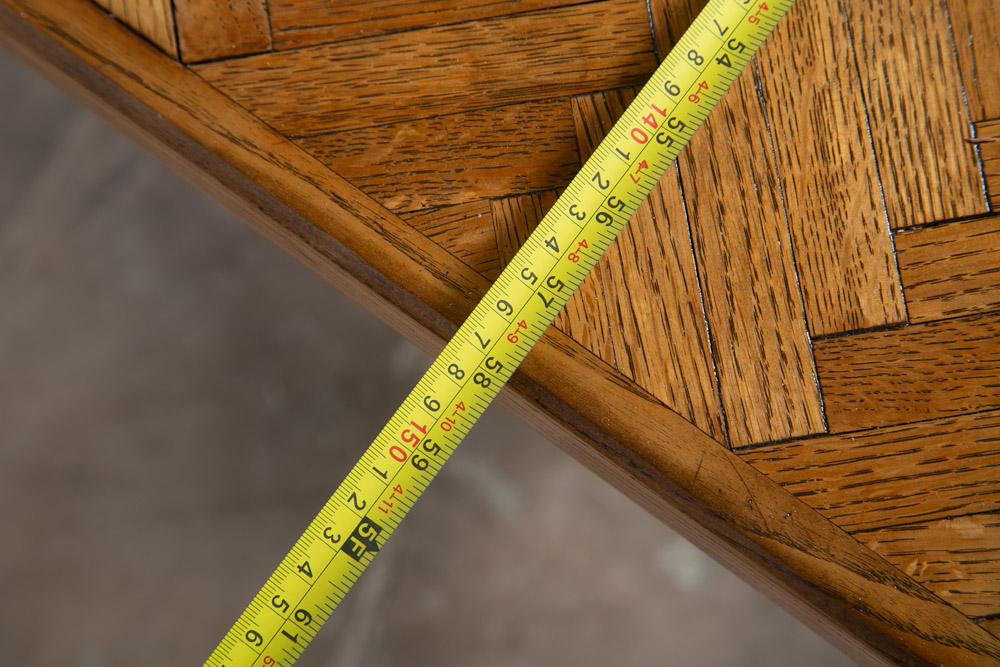 Mid Century Modern Dining Table Solid Oak Rectangular Kitchen Butcher Block Mcm - Image 10