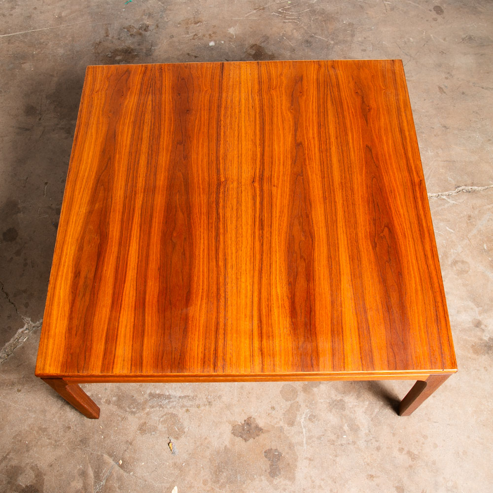 Mid Century Danish Modern Table Dux Solid Teak Sweden Square Cube Side End Wood - Image 7