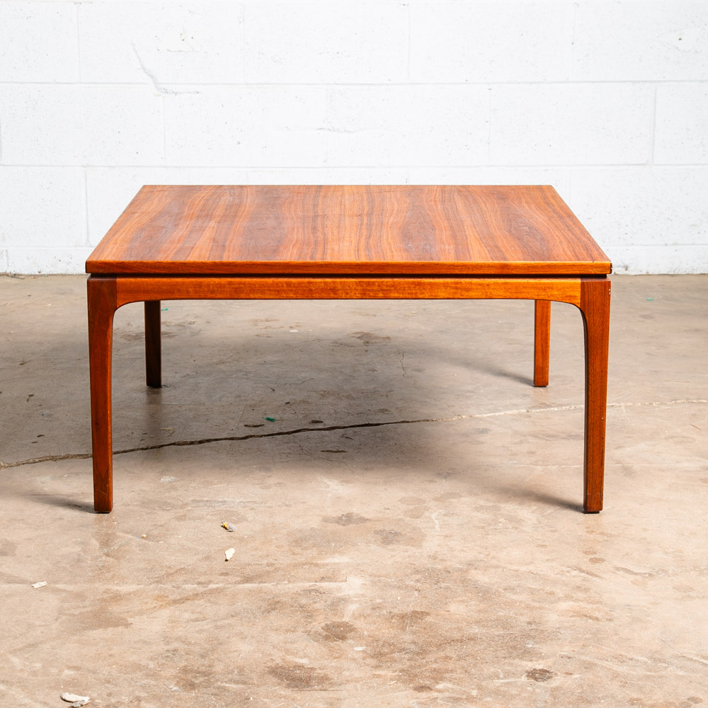 Mid Century Danish Modern Table Dux Solid Teak Sweden Square Cube Side End Wood - Image 5