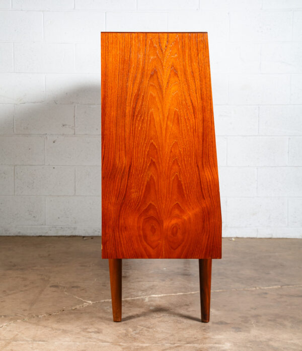 Mid Century Danish Modern Credenza Sideboard Teak Rosewood Bar 3 Drawers Shelf - Image 6