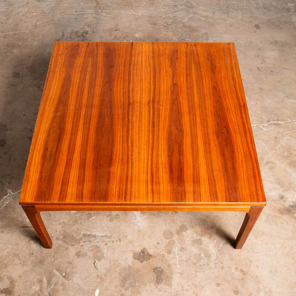 Mid Century Danish Modern Table Dux Solid Teak Sweden Square Cube Side End Wood - Image 4