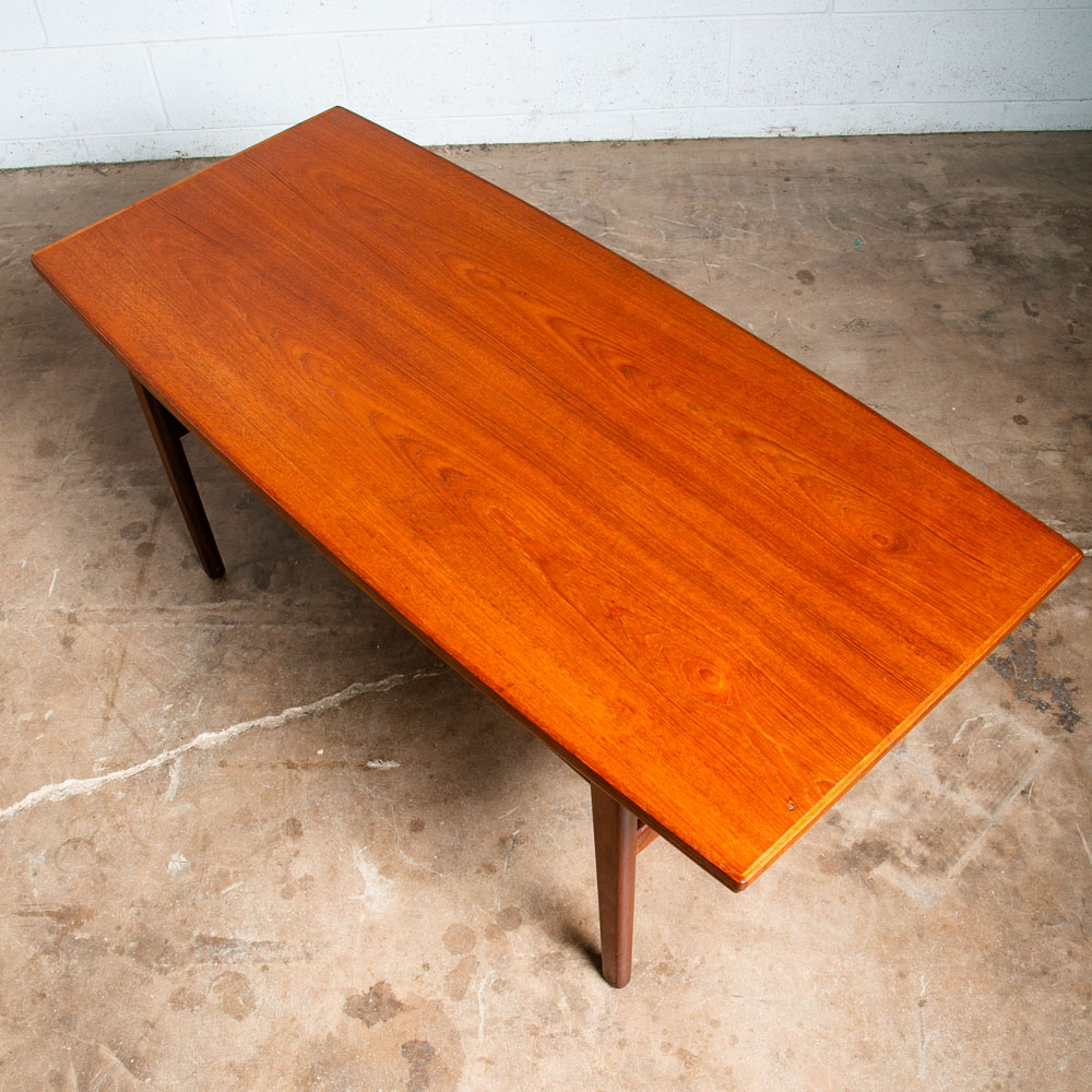 Mid Century Danish Modern Coffee Table Teak Elevator Dining Transforming Denmark - Image 2