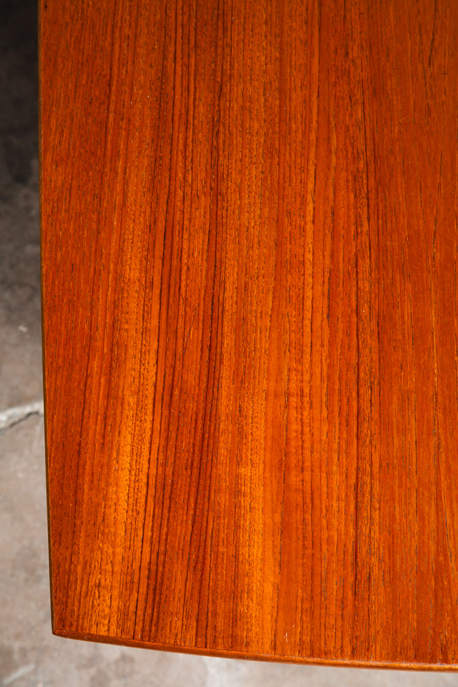 Mid Century Danish Modern Coffee Table Solid Teak Denmark Surfboard Shelf Mcm M - Image 11