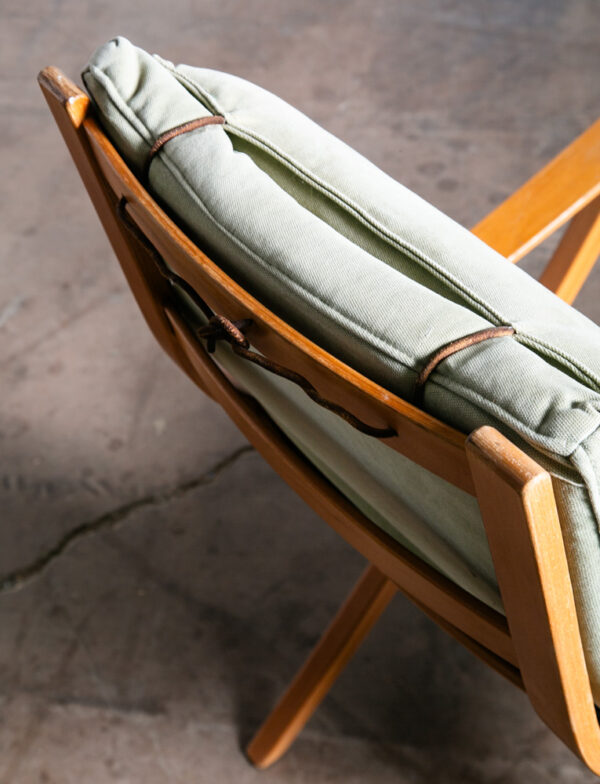 Mid Century Danish Modern Lounge Chair Armchair Green Simo Heikkila Rimbo Ikea - Image 6