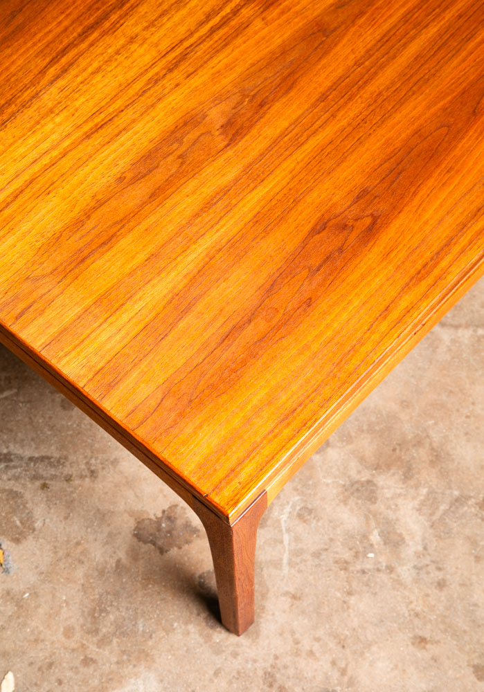 Mid Century Danish Modern Table Dux Solid Teak Sweden Square Cube Side End Wood - Image 10