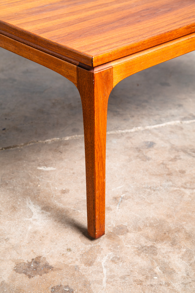Mid Century Danish Modern Table Dux Solid Teak Sweden Square Cube Side End Wood - Image 9