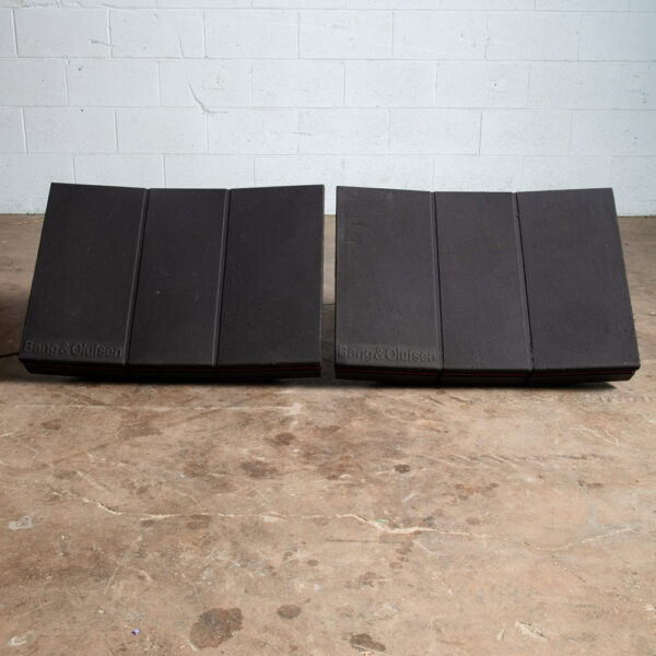 Mid Century Modern Speakers Set Black Bang Olufsen 6501 B&O Red Line RL140 Large - Image 3