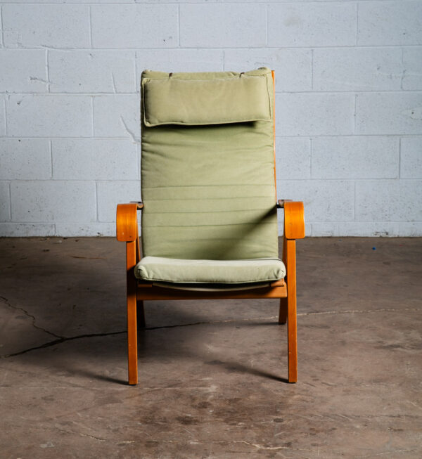 Mid Century Danish Modern Lounge Chair Armchair Green Simo Heikkila Rimbo Ikea - Image 3