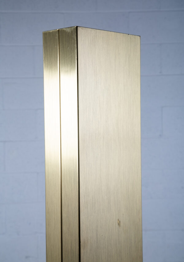 Mid Century Modern Floor Skyscraper Lamp set Casella Lighting Brass Gold Pair Halogen Mcm Two Tall Italy - Image 9