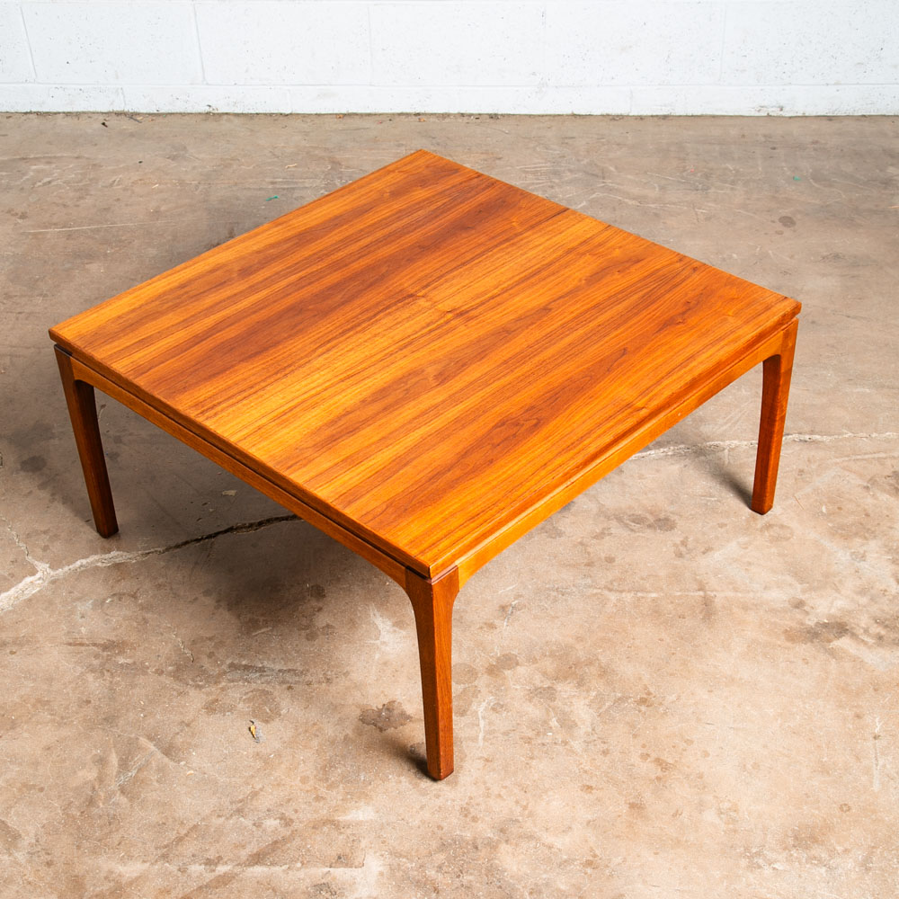 Mid Century Danish Modern Table Dux Solid Teak Sweden Square Cube Side End Wood - Image 2