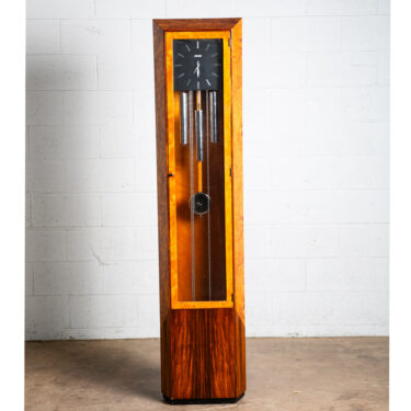 Mid Century Modern Grandfather Clock Rosewood Burl George Nelson Howard Miller
