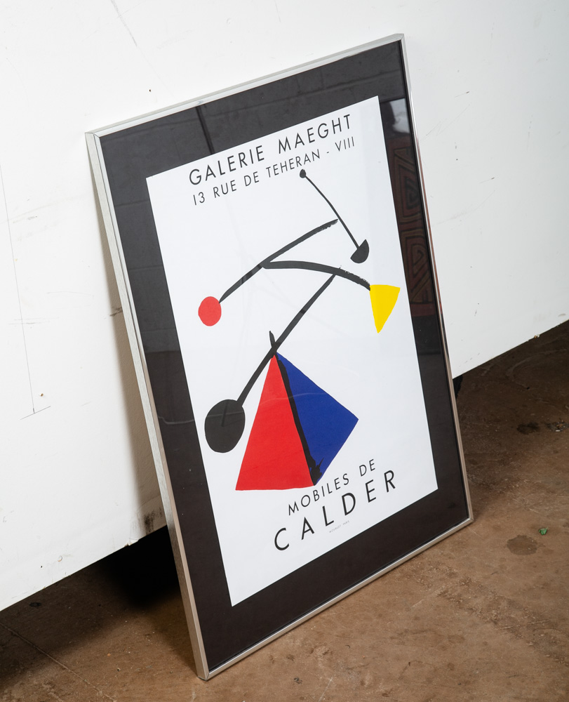 Modern Art Exibit Litho Print Alexander Calder Mobiles Wall Galerie Maeght 1954 - Image 2