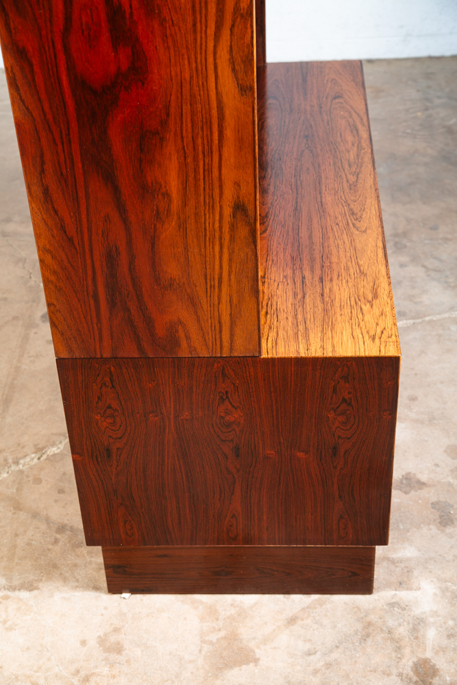 Mid Century Danish Modern Cabinet Bookcase Record Rosewood Omann Jun Hifi Vinyl - Image 5