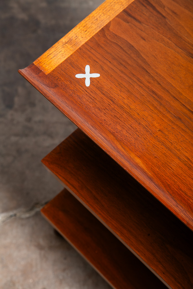 Mid Century Modern End Side 3 Tier Table Nightstand American Martinsville Dania - Image 11