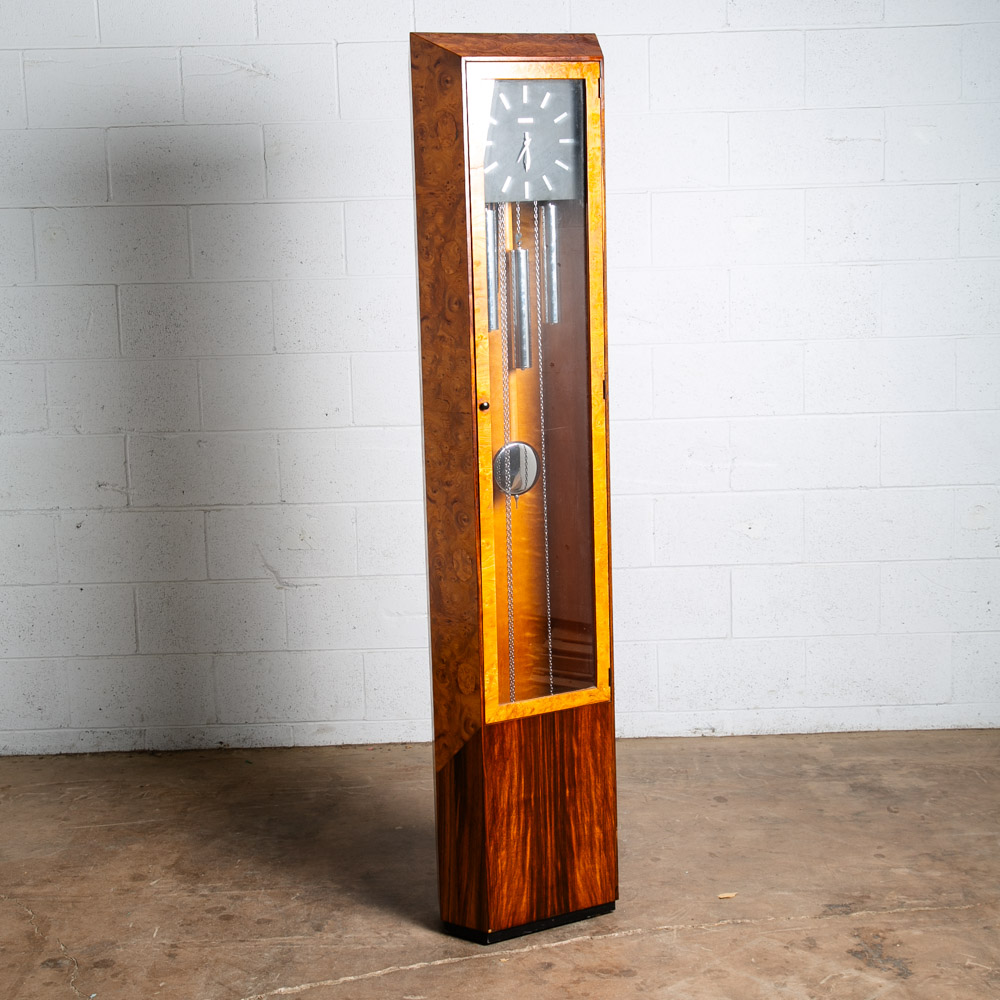 Mid Century Modern Grandfather Clock Rosewood Burl George Nelson Howard Miller - Image 2