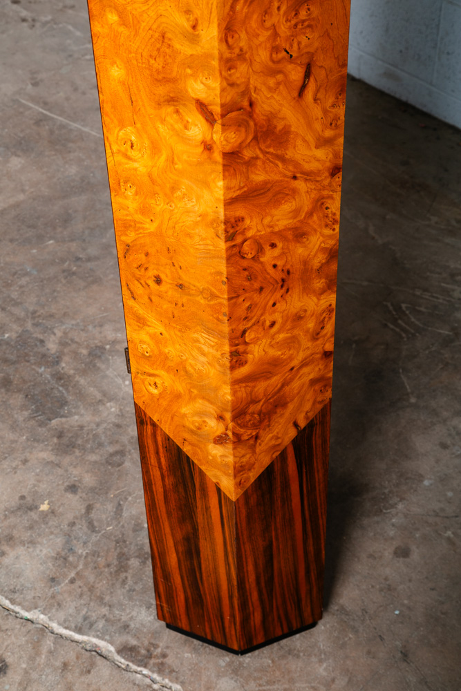 Mid Century Modern Grandfather Clock Rosewood Burl George Nelson Howard Miller - Image 4