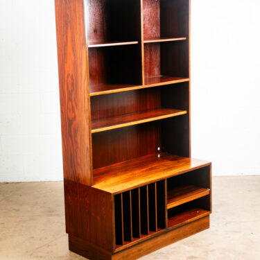 Mid Century Danish Modern Cabinet Bookcase Record Rosewood Omann Jun Hifi Vinyl
