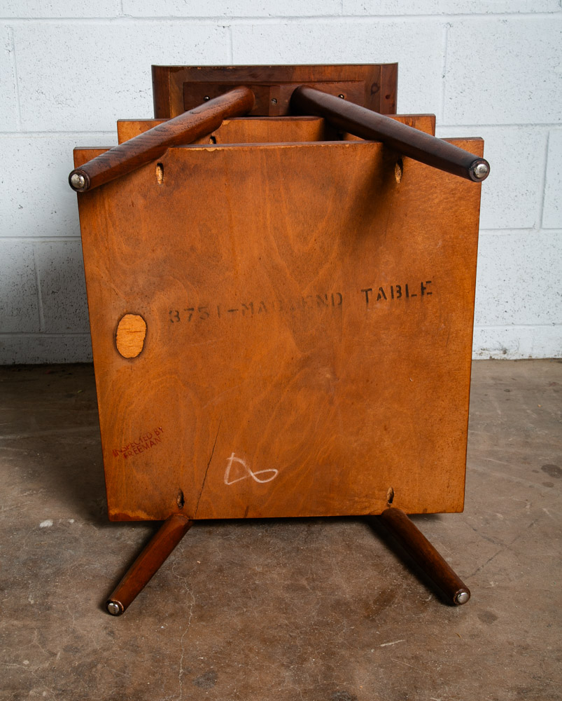 Mid Century Modern End Side 3 Tier Table Nightstand American Martinsville Dania - Image 12