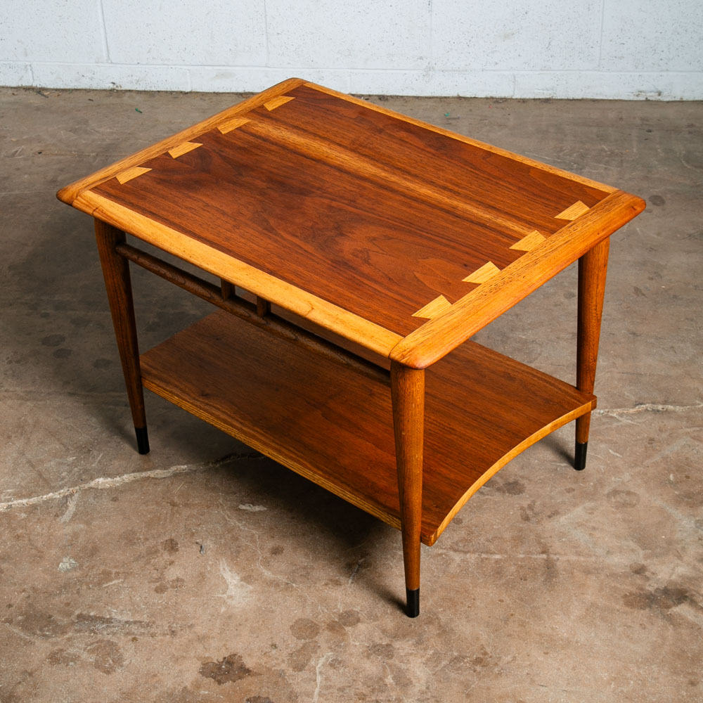 Mid Century Modern End Tables Side Nightstand Pair Lane Acclaim Rectangular NM - Image 5