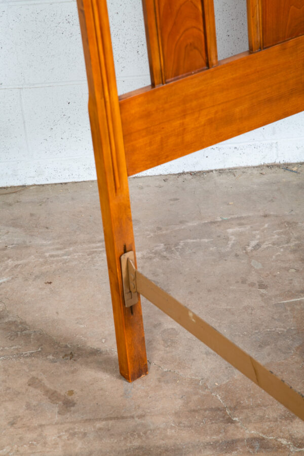 Mid Century Modern Bed Frame Headboard Footboard Full Size Danish Vintage Cherry - Image 8