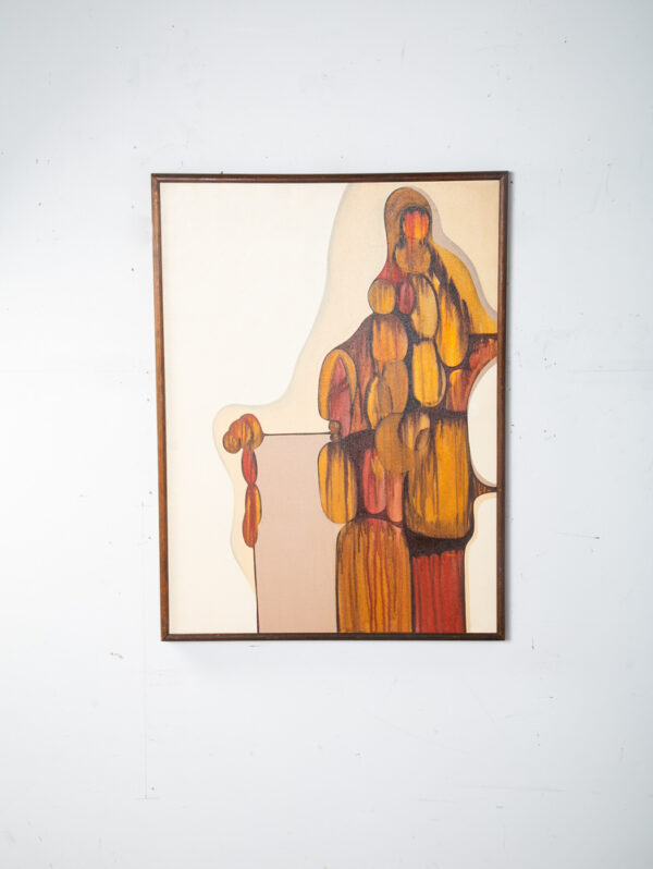 Mid Century Modern Original Painting Pop Art Abstract TaoGaea Eddie Powell 39x29 - Image 4