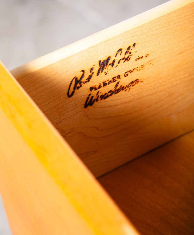 Mid Century Modern Dresser 3 Drawer Chest Paul Mccobb Planner Group Solid Maple - Image 11