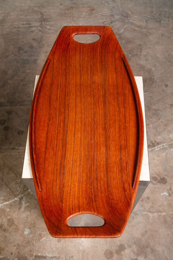 Mid Century Danish Modern serving Tray Dansk Teak Oval IHQ Jens Quistgaard M - Image 2