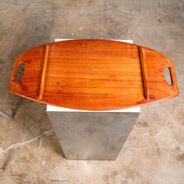 Mid Century Danish Modern serving Tray Dansk Teak Oval IHQ Jens Quistgaard M - Image 4