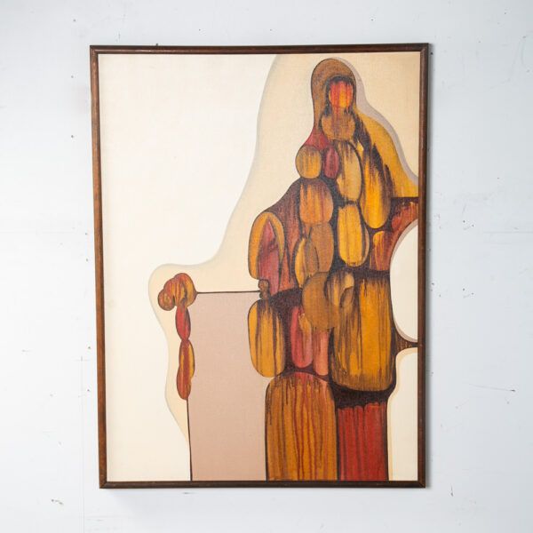 Mid Century Modern Original Painting Pop Art Abstract TaoGaea Eddie Powell 39x29