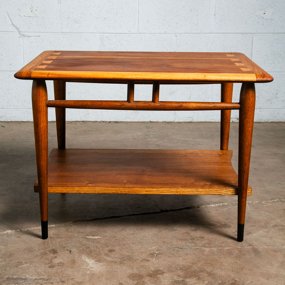 Mid Century Modern End Tables Side Nightstand Pair Lane Acclaim Rectangular NM - Image 6