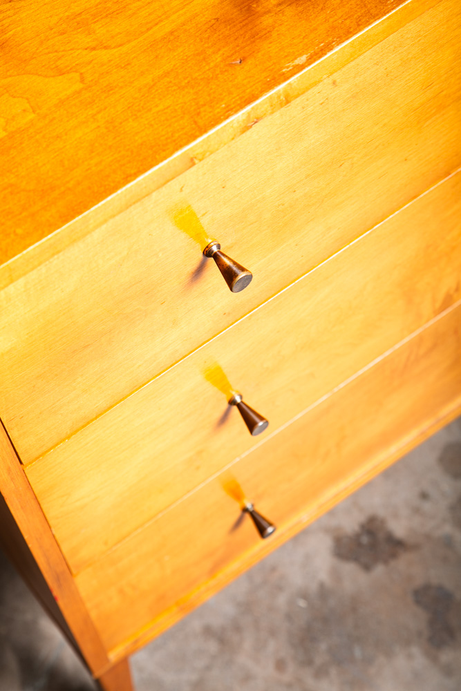 Mid Century Modern Dresser 3 Drawer Chest Paul Mccobb Planner Group Solid Maple - Image 9