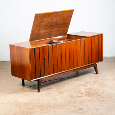 Mid Century Modern Stereo Console Record Player Zenith Serviced Hifi Radio Wood
