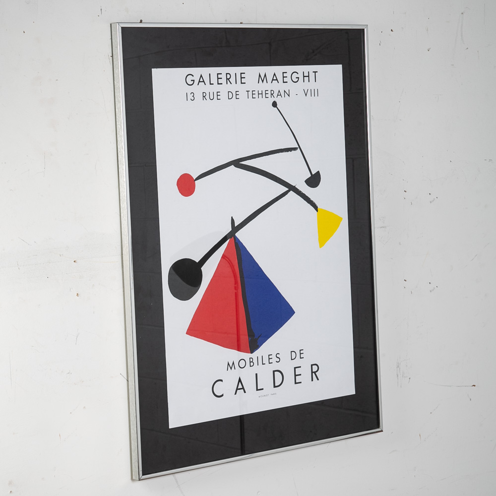 Modern Art Exibit Litho Print Alexander Calder Mobiles Wall Galerie Maeght 1954 - Image 3