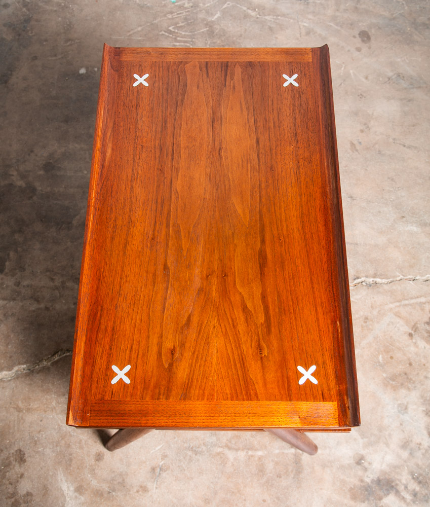 Mid Century Modern End Side 3 Tier Table Nightstand American Martinsville Dania - Image 9