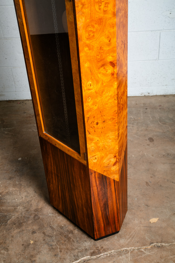 Mid Century Modern Grandfather Clock Rosewood Burl George Nelson Howard Miller - Image 10