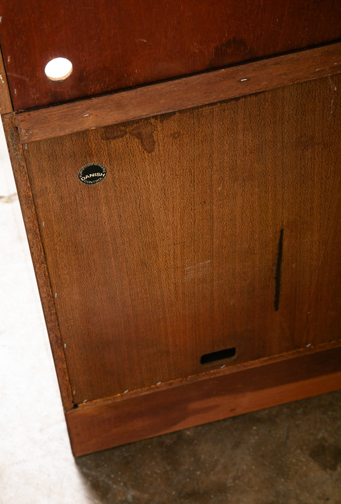 Mid Century Danish Modern Cabinet Bookcase Record Rosewood Omann Jun Hifi Vinyl - Image 6